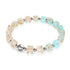 Alabaster | Silver | Firefly Glass Pebble Bracelet